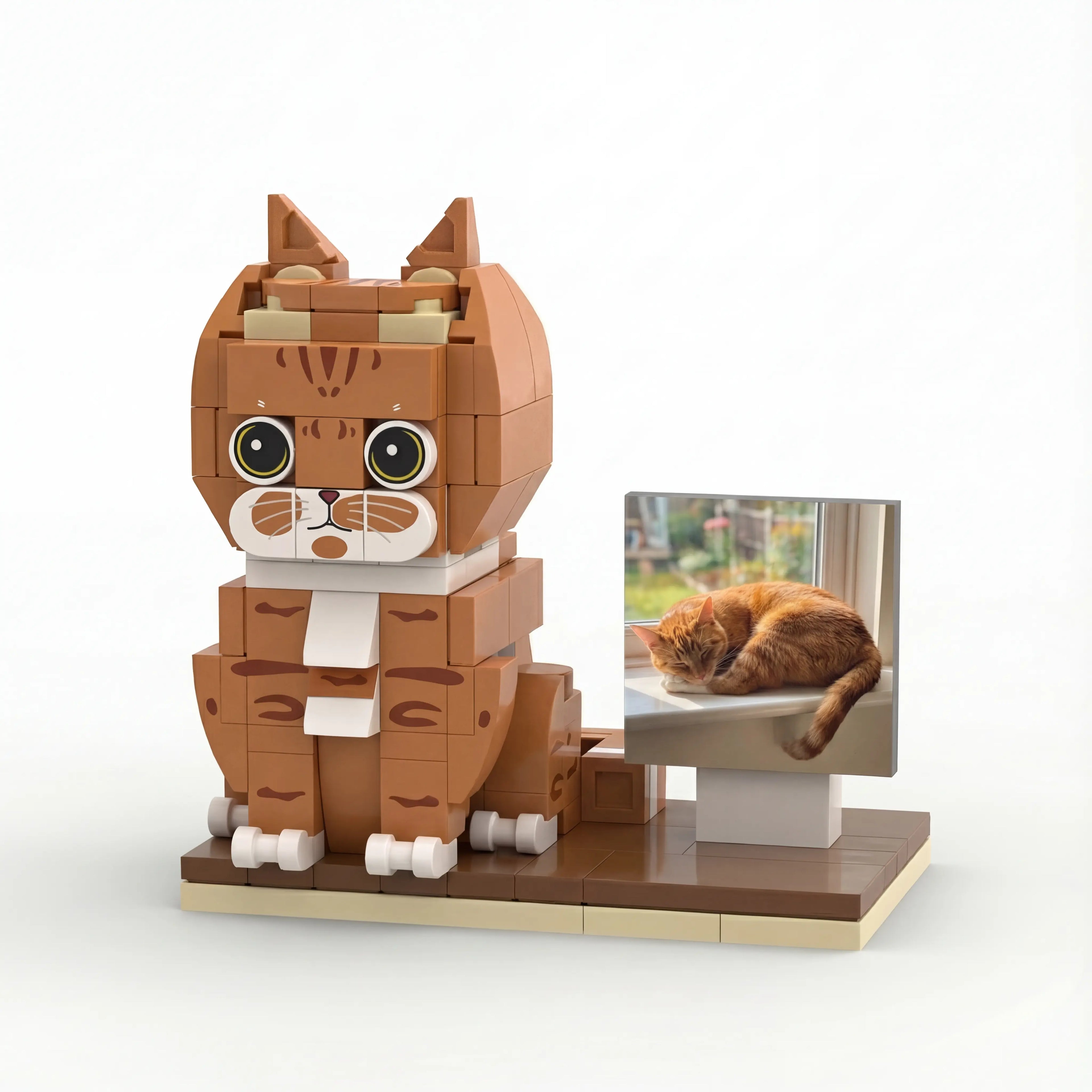 Paw U - Custom 3D Cat Brick Figure | Personalized Gift Paw U