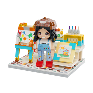 Little Art Studio kids artist brick figure set clean product view