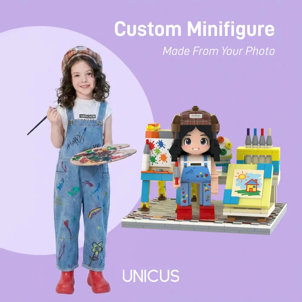 Little Art Studio | Kids Artist Brick Figure Building Set