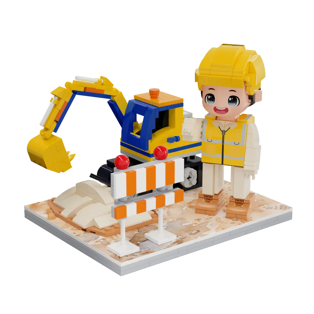 Little City Builder kids construction brick set clean product view