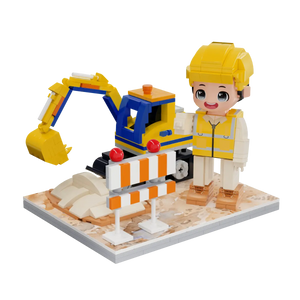 Little City Builder kids construction brick set clean product view