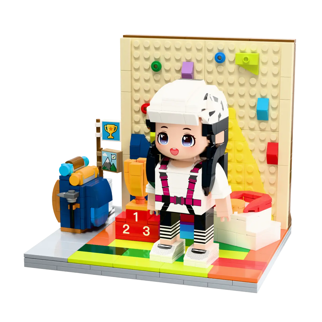 Little Climbing Champion kids rock climbing brick set clean product view