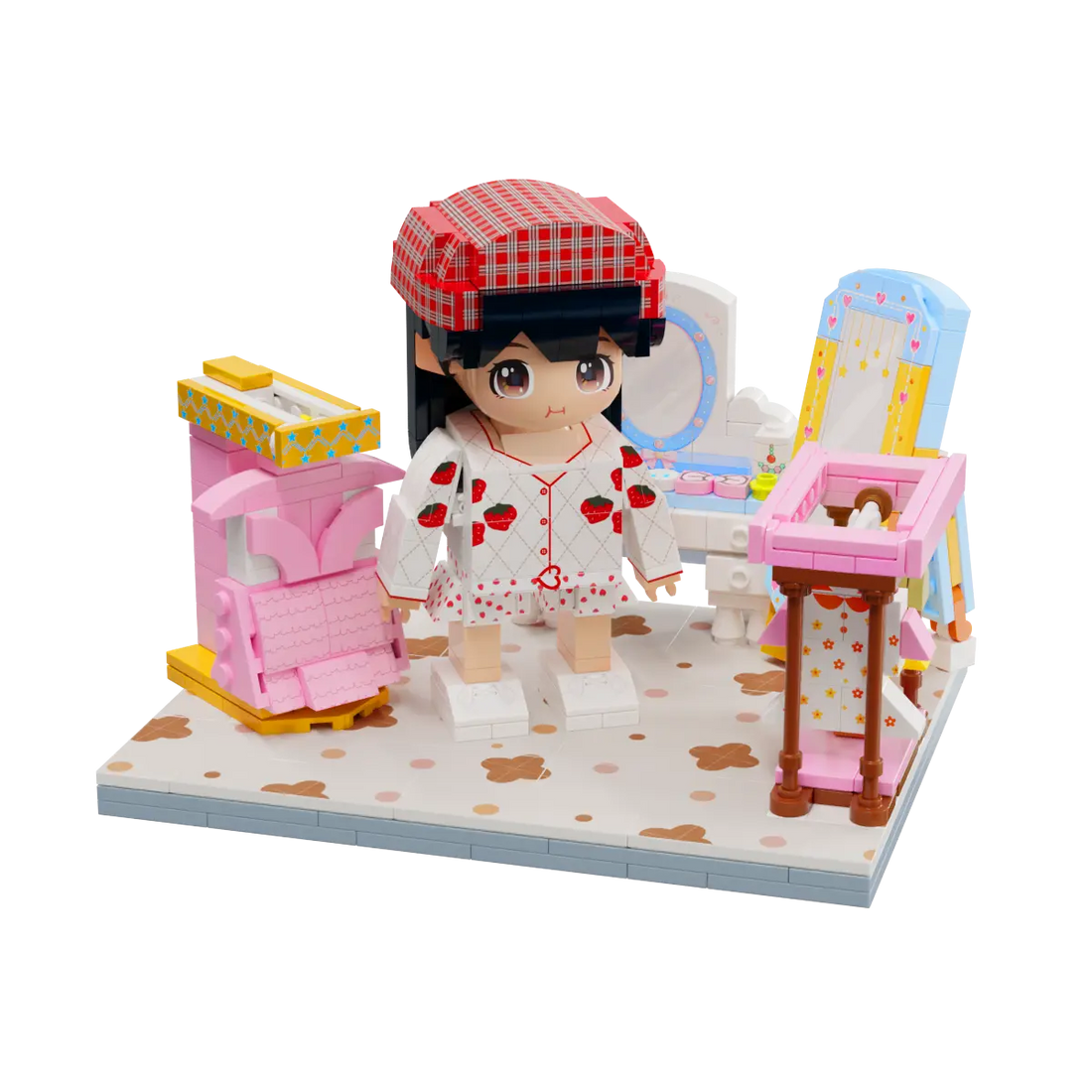 Little Fashion Stylist kids dress up room brick set clean product view