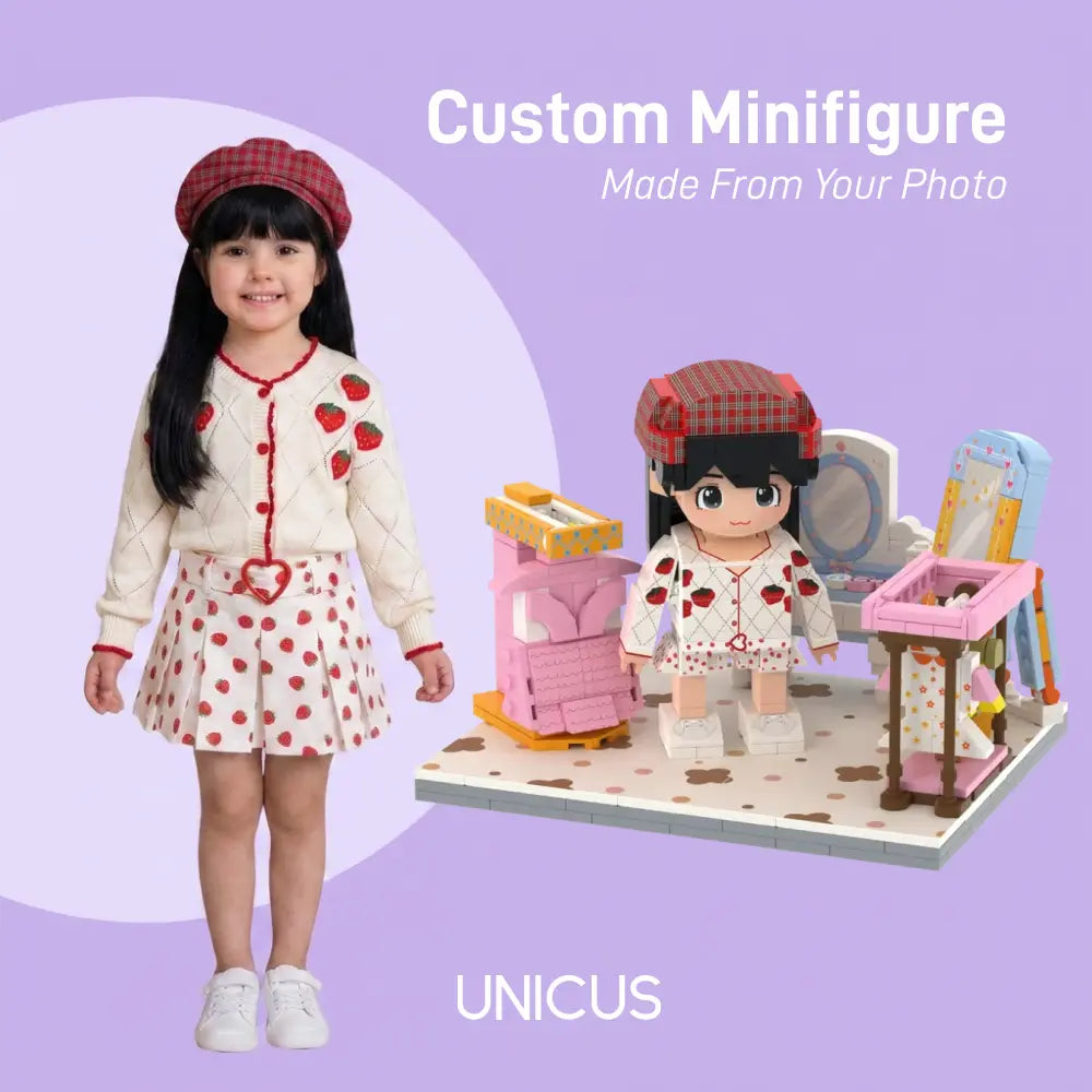 Little Fashion Stylist | Kids Dress-Up Room Brick Building Set