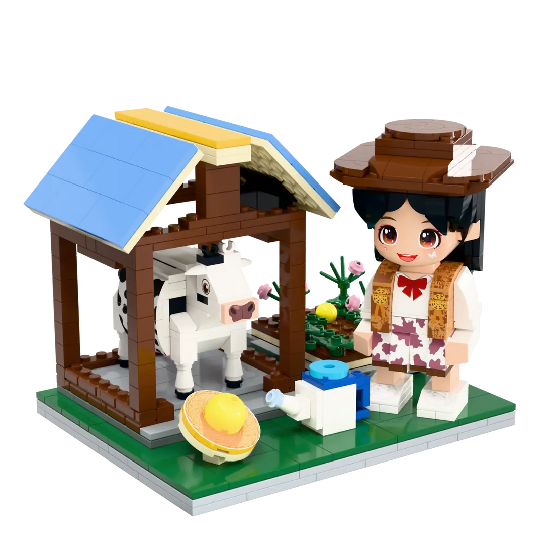 Little Happy Farmer kids farm animal brick set clean product view