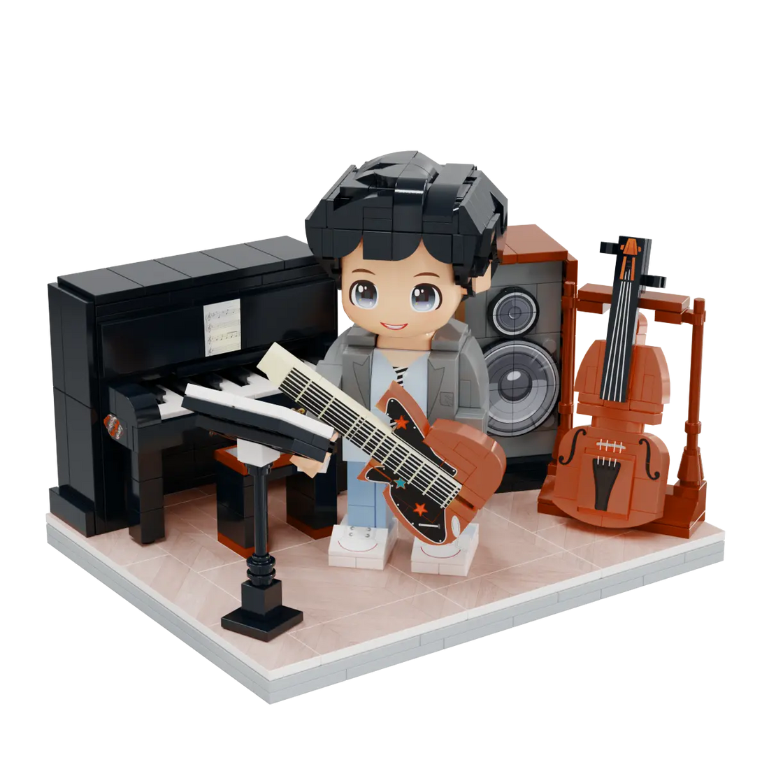 Little Musician Studio kids instrument brick set clean product view