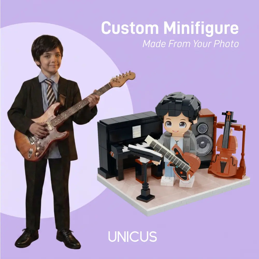 Little Musician Studio | Kids Instrument Brick Building Set