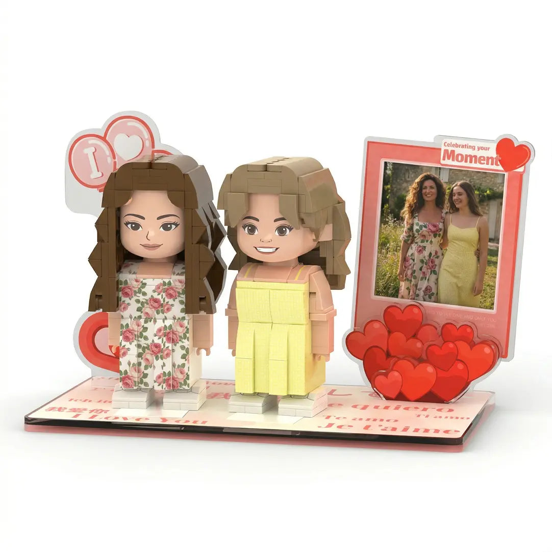 Picture Perfect Mom | Personalized 3D Brick Duo with Photo Frame