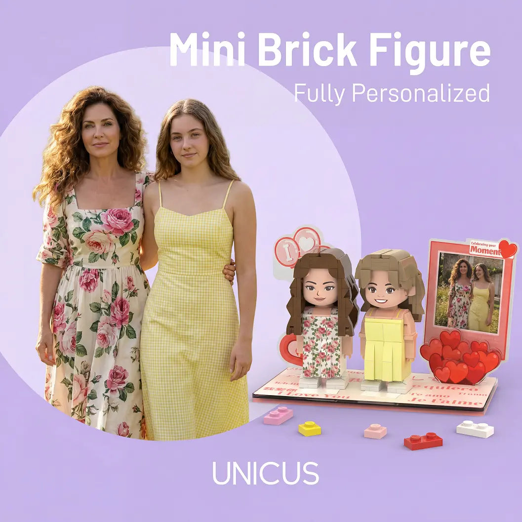 Picture Perfect Mom | Personalized 3D Brick Duo with Photo Frame