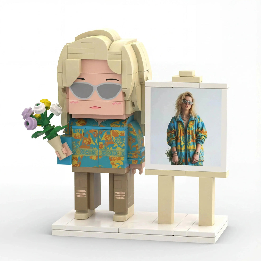 Mini U Single | Personalized 3D Brick Figure Custom Photo Gift Mini U