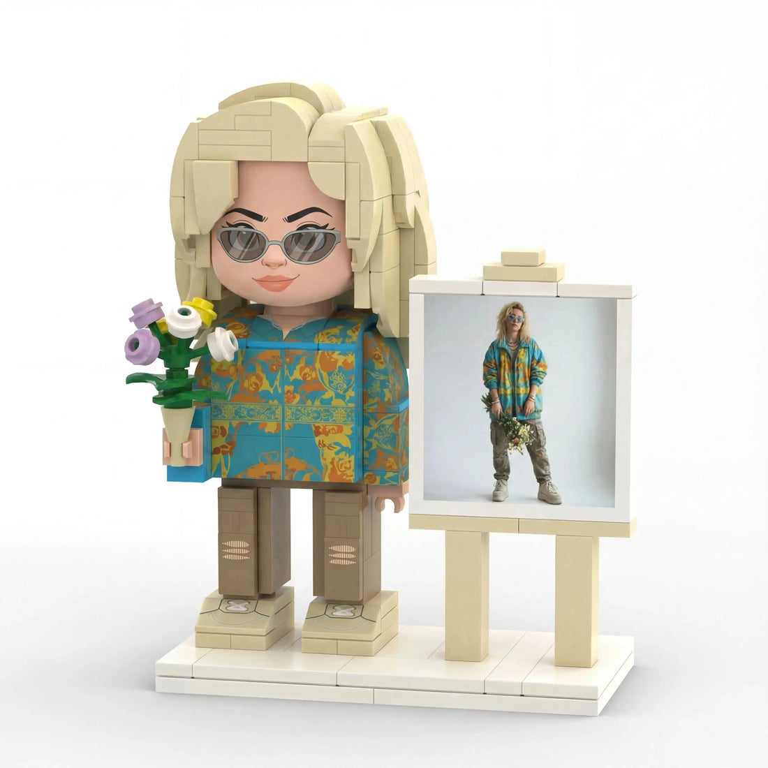 Mini U Single | Personalized 3D Brick Figure Custom Photo Gift Mini U