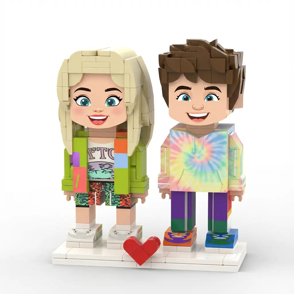 Mini U - Duo | Custom Personalized 3D Brick Figure Mini U