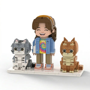 Build Your Own | Custom 3D Brick Figure Set with Pets — Paw U Collection