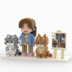 Build Your Own | Custom 3D Brick Figure Set with Pets — Paw U Collection