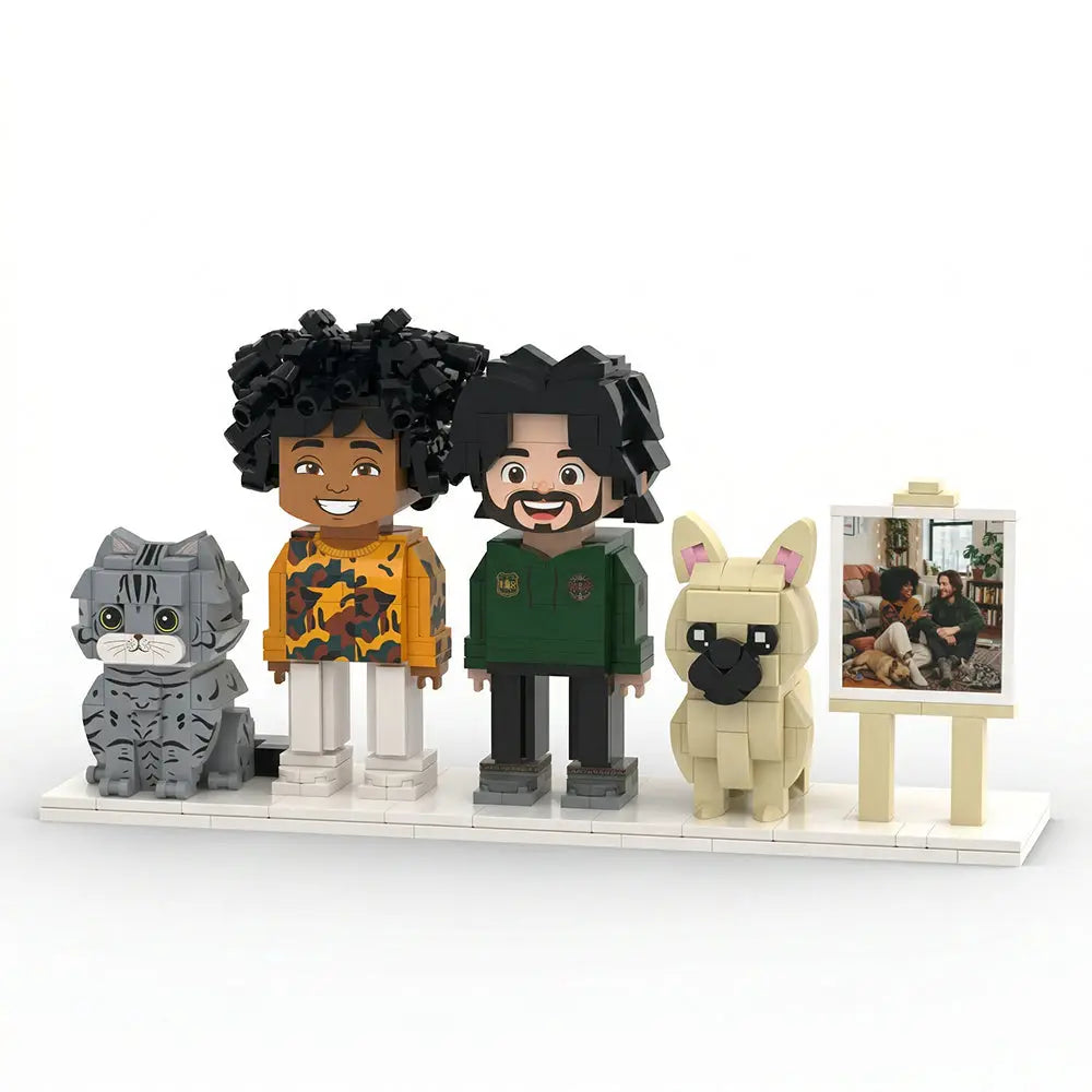 Build Your Own | Custom 3D Brick Figure Set with Pets — Paw U Collection