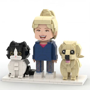 Build Your Own | Custom 3D Brick Figure Set with Pets — Paw U Collection