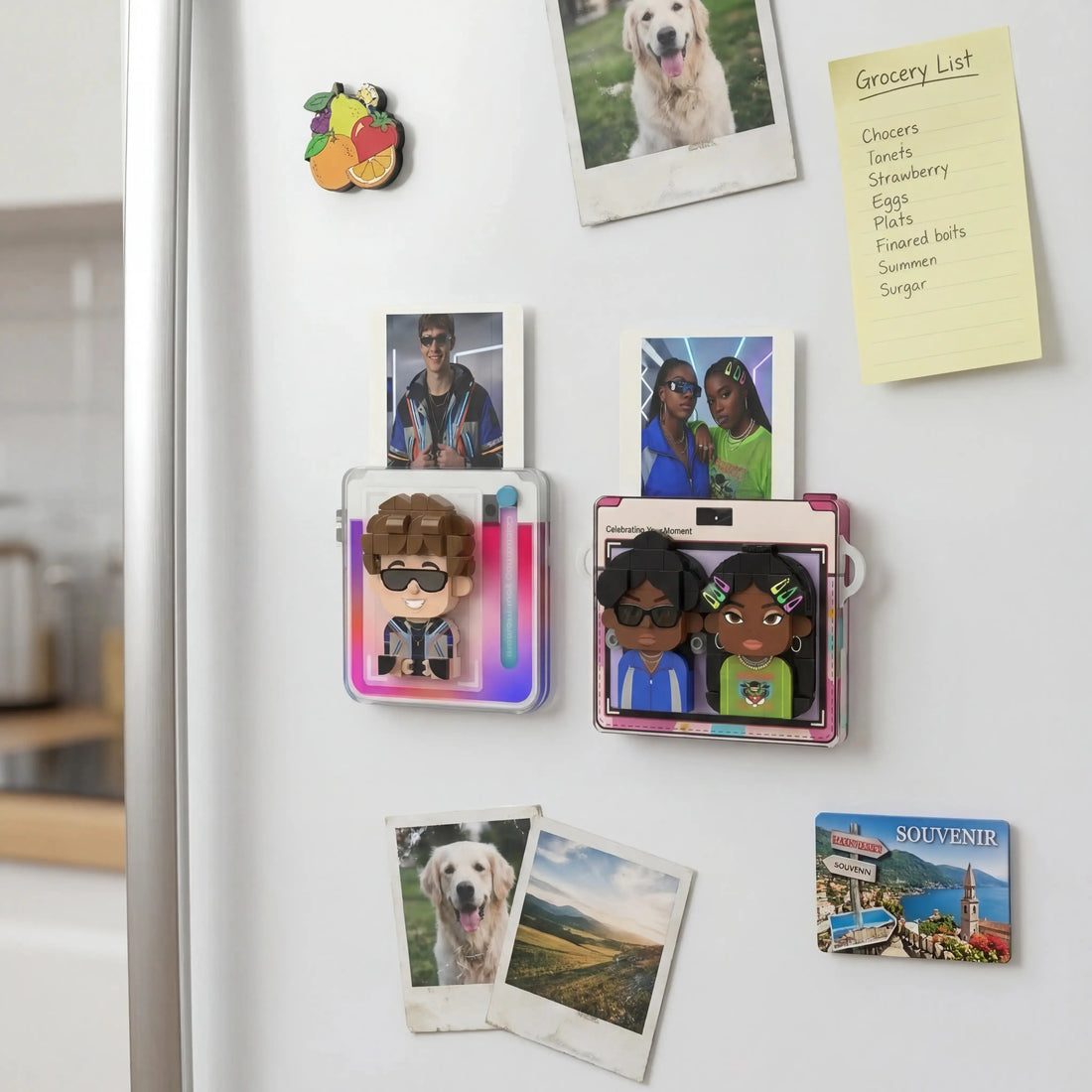 Snap U Duo | Personalized 3D Photo Brick Custom Fridge Magnet Snap U Collection