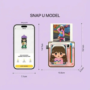 Snap U Single | Personalized 3D Photo Brick Custom Fridge Magnet Snap U Collection