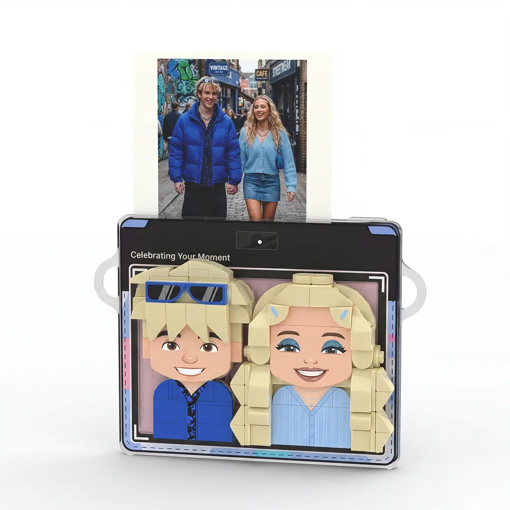Us | Personalized 3D Photo Brick Duo Fridge Magnet