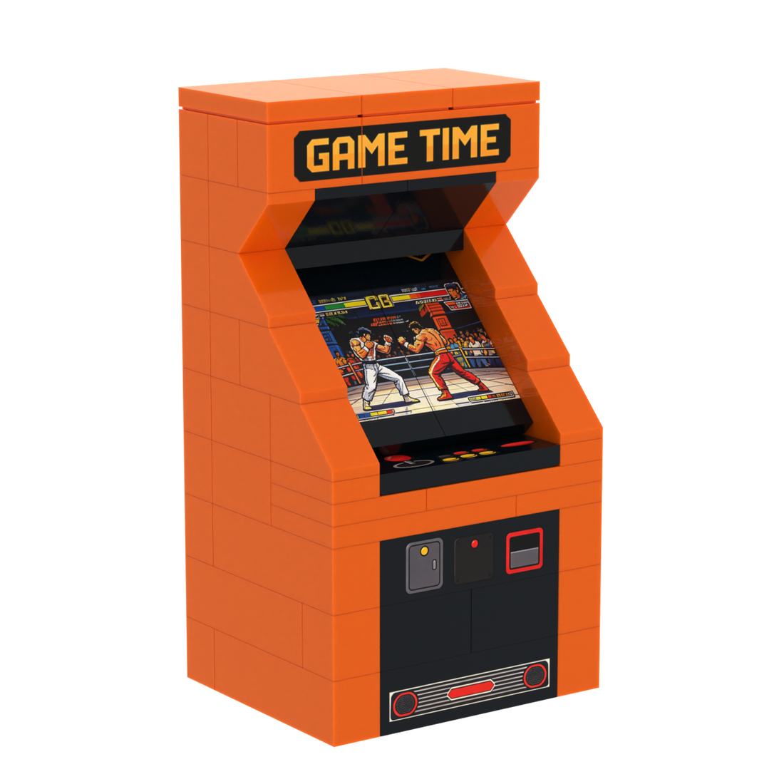 Arcade Machine brick scene accessory, right-side view