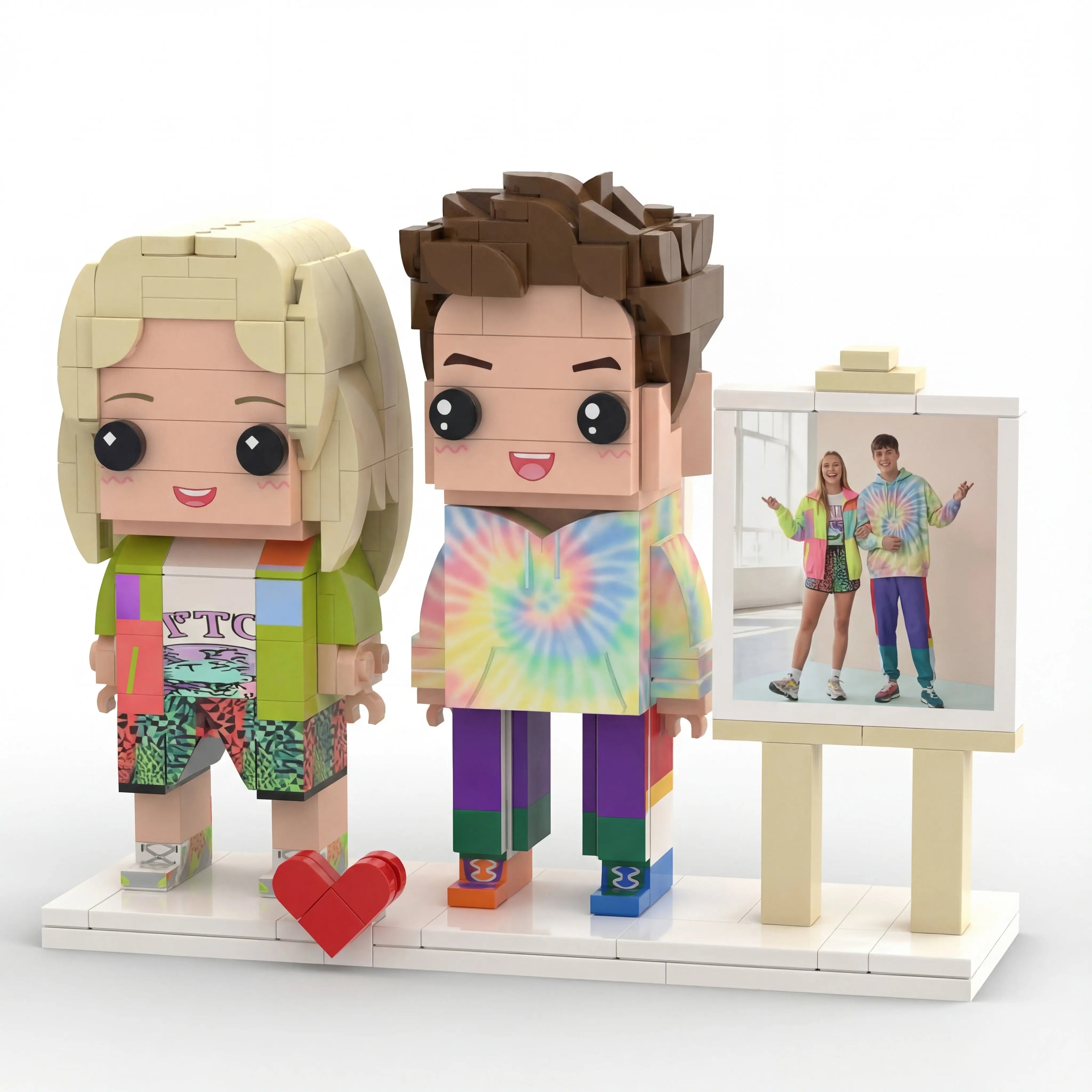 Mini U - Duo | Custom Personalized 3D Brick Figure Mini U