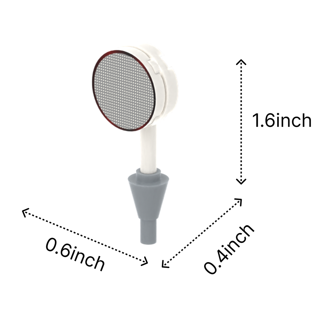 Badminton Racket brick figure accessory, size guide