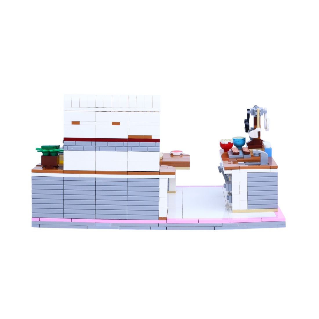 Bake Squad brick scene, back view