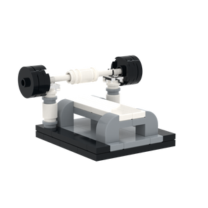 Bench Press Rack brick scene accessory, right-side view