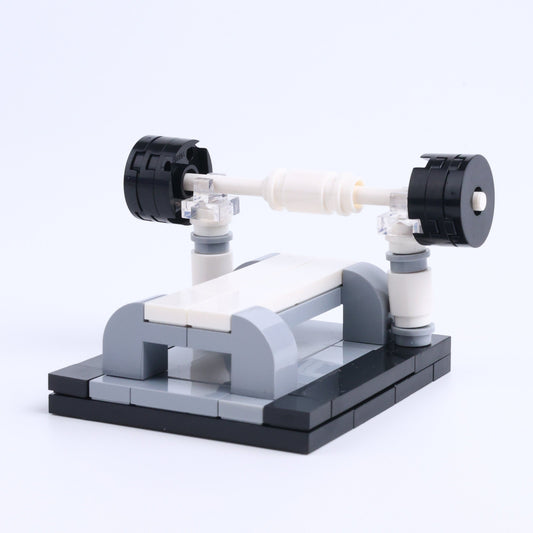 Bench Press Rack brick scene accessory, right-side view