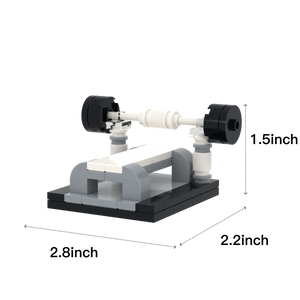 Bench Press Rack brick scene accessory, size guide