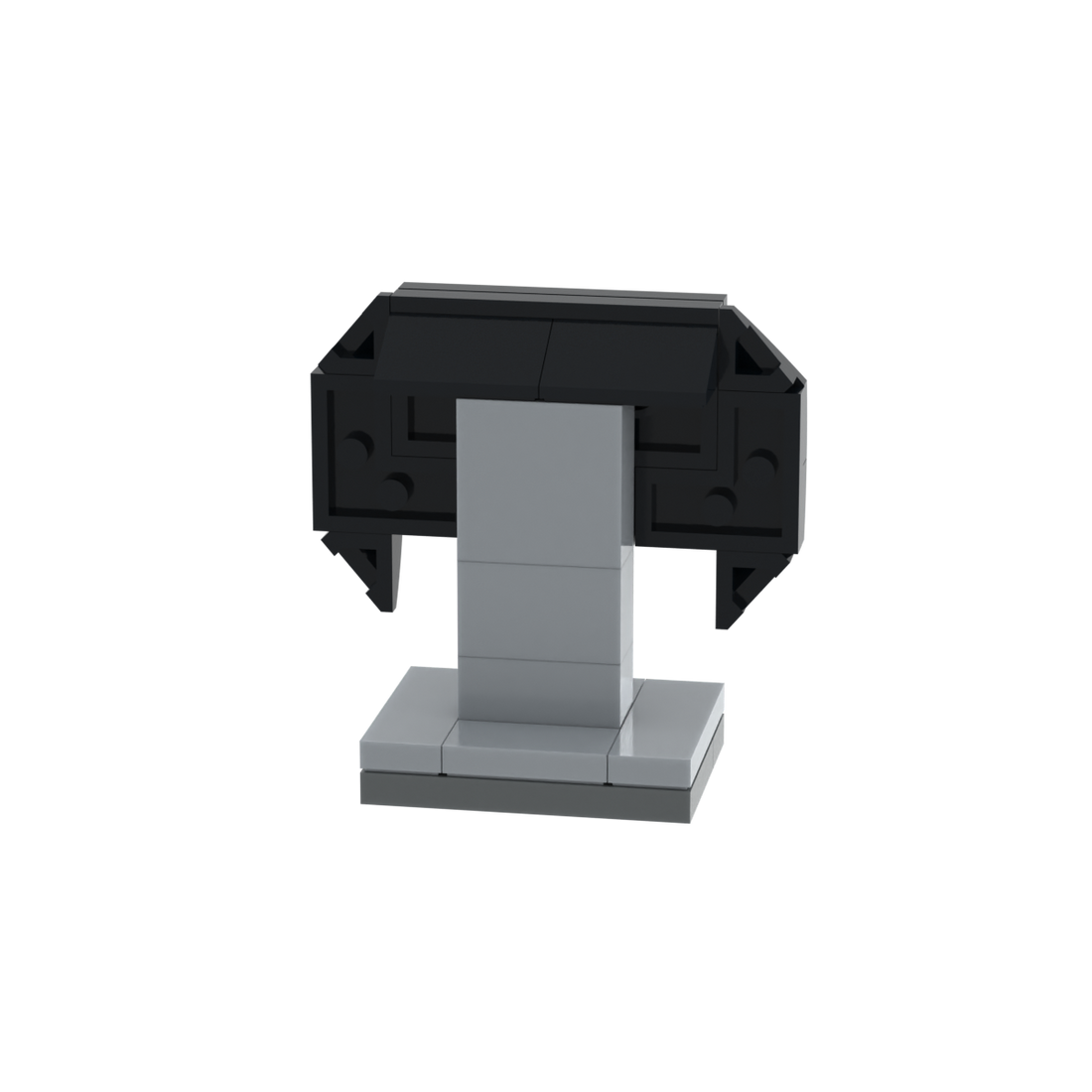 Black Game Controller brick scene accessory, detail view 1