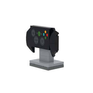 Black Game Controller brick scene accessory, detail view 2