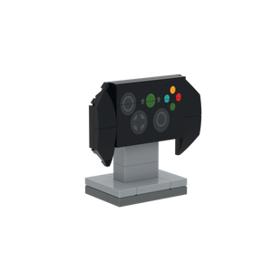 Black Game Controller brick scene accessory, right-side view