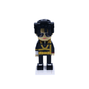 Black Suit Dance Performer custom brick figure, main product view