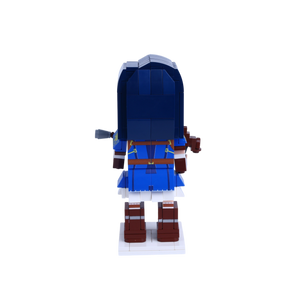 Blueblade Scout custom brick figure, back view