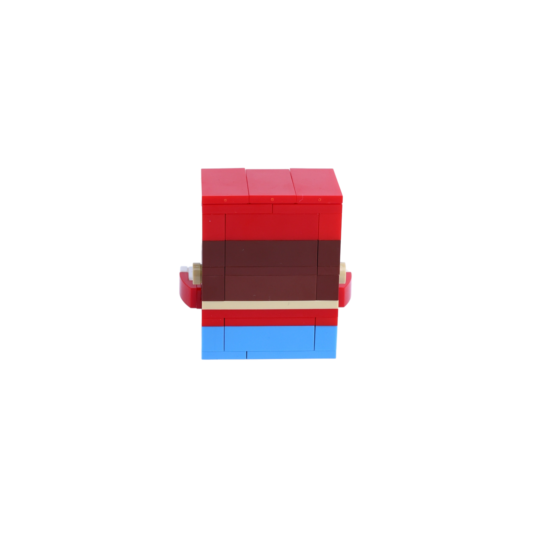 Brick Bump brick art collectible, back view