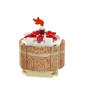 Cartoon Cake Figure brick scene accessory, detail view 1