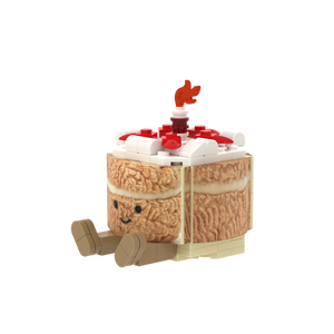 Cartoon Cake Figure brick scene accessory, detail view 2