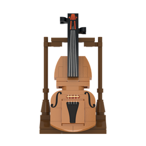 Cello brick scene accessory, left-side view