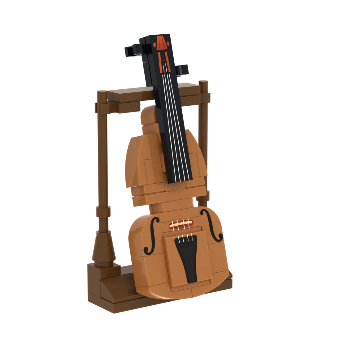 Cello brick scene accessory, right-side view