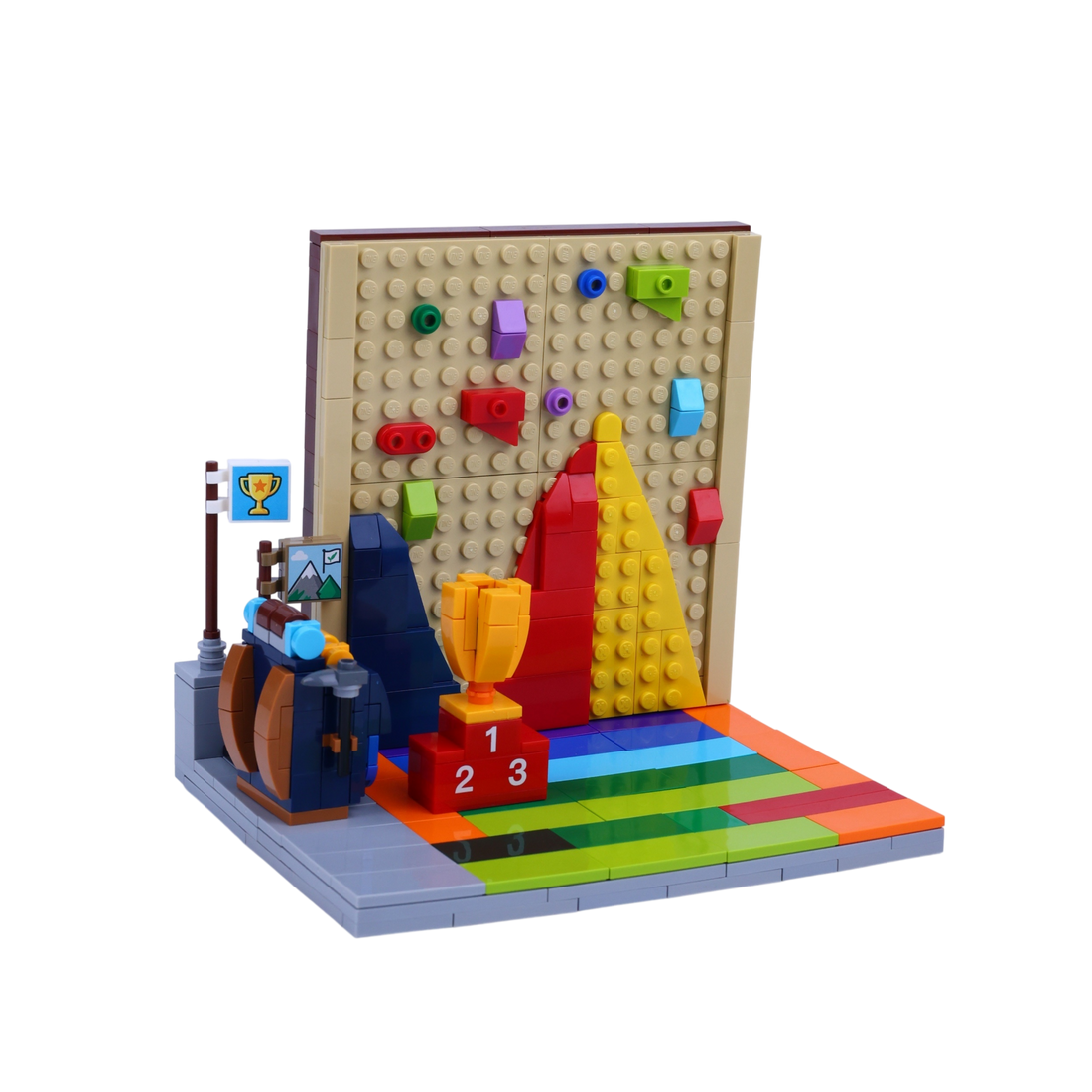 Champion Climber brick scene, left view