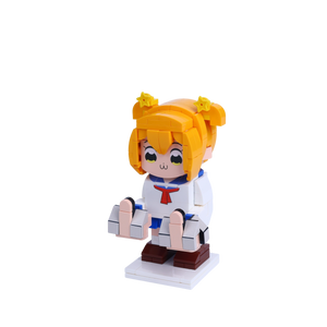 Chibi Mischief Maker custom brick figure, right-side view
