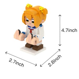 Chibi Mischief Maker custom brick figure, size guide