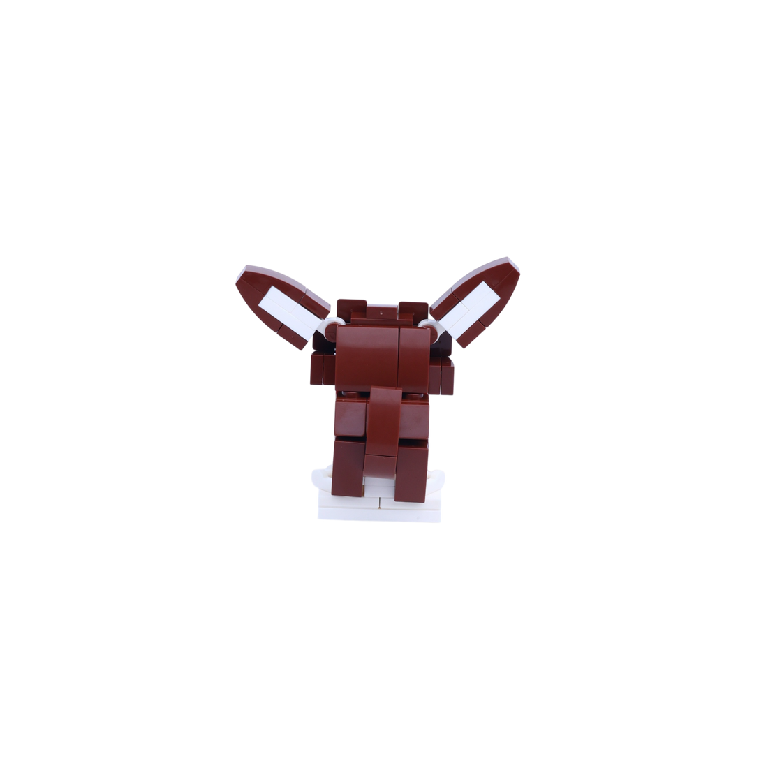 Chihuahua dog brick figure, back view