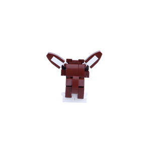 Chihuahua dog brick figure, back view