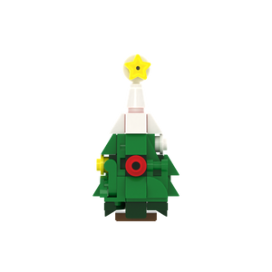 Christmas Tree Design 2 brick scene accessory, left-side view