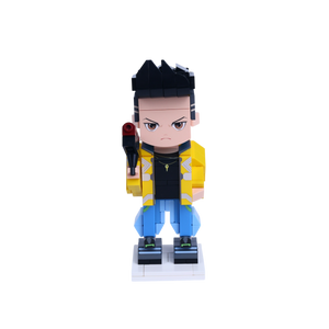 Chrome Street Runner custom brick figure, main product view