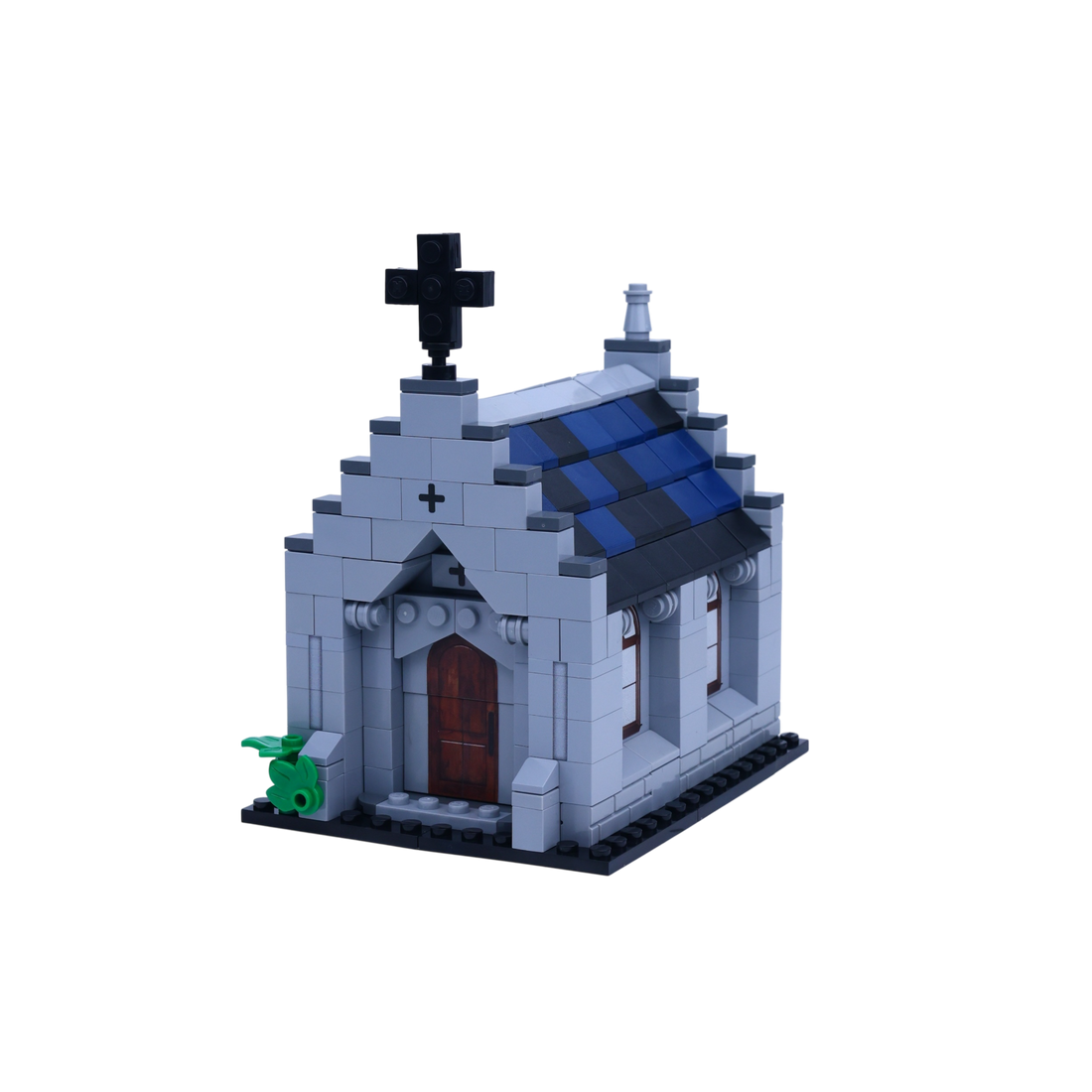 Church brick art collectible, right-side view