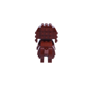 Cocker Spaniel dog brick figure, back view