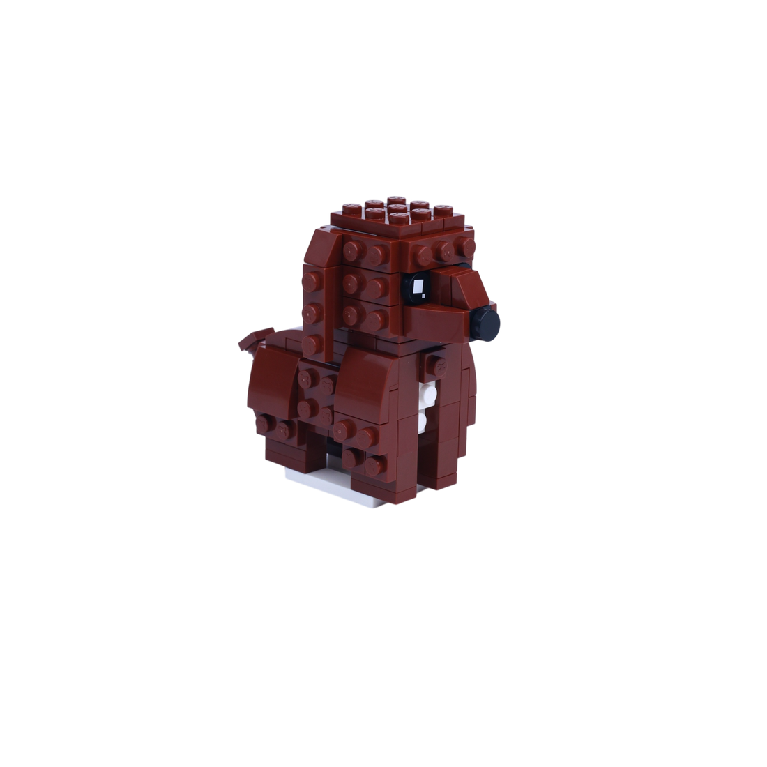 Cocker Spaniel dog brick figure, left-side view